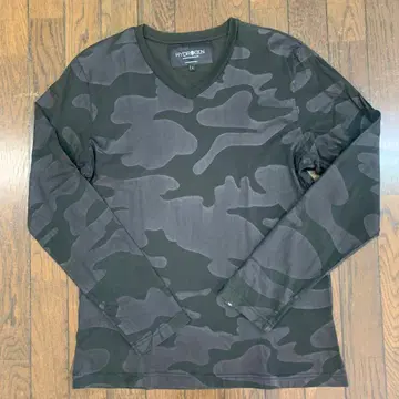 새상품급 터키산 하이드로겐 롱T셔츠 블랙 카모플라쥬 롱t L사이즈 긴팔