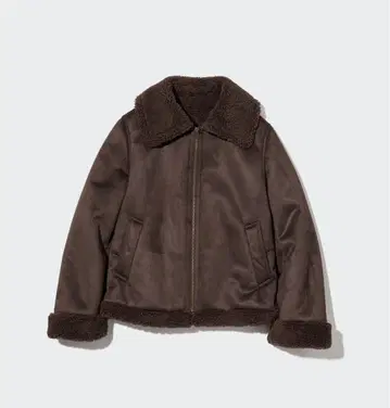 UNIQLO 보아 자켓 브라운 XL