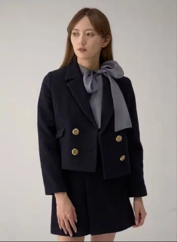 12.26까지 한정가 snidel 발리에 숏 더블 자켓 턱 스커트