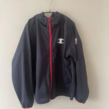 Champion 네이비 후드 부착 자켓