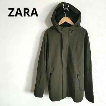 ZARA 스웨이드 질감 후드티 남성용 코트 대용으로도! 후디 점퍼