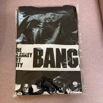 블랑키 제트 시티 BANG T셔츠 L 사이즈 블랙,