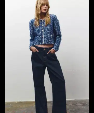 ZARA 자라 인터샤 니트 자켓 M
