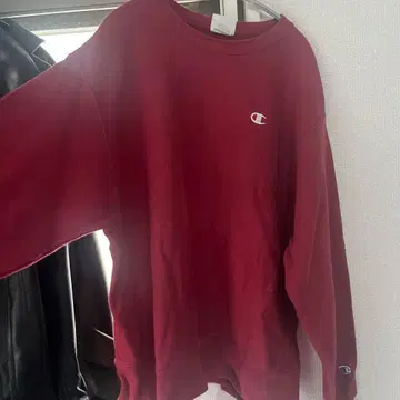 Champion Reverse Weave L 와인 레드