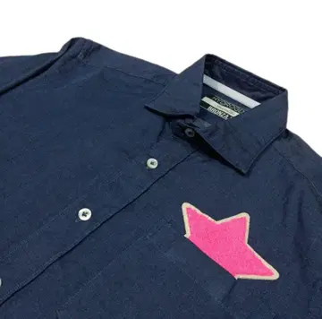 HYDROGEN 하이드로겐 긴팔 셔츠 스타 별 사가 자수 와펜