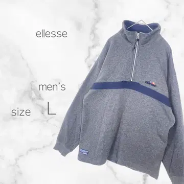엘레쎄 하프 지퍼 맨투맨 절개 디자인 (L) 파일 안감 면 혼방