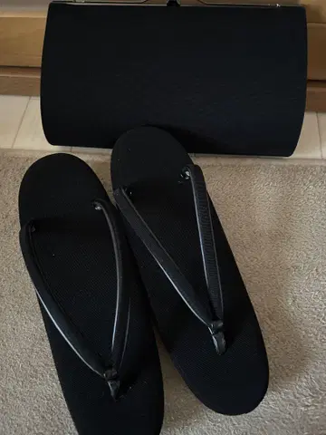 일본 의류 관혼상제용 조리 백 블랙 새상품