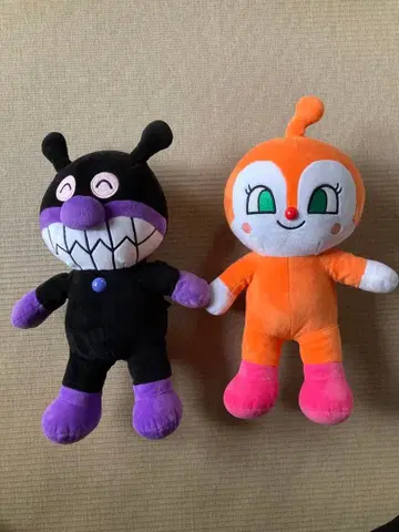 호빵맨 캐릭터 봉제 인형 2개 세트