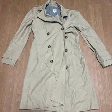 GAP 베이지 더블 브레스트 트렌치코트 XS