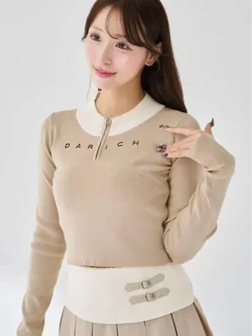 [초회 완판템] DARICH 니트 셋업 (상의)