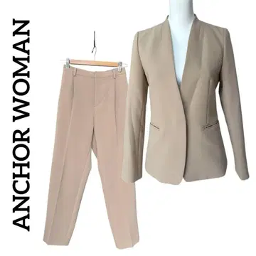 ANCHOR WOMAN 베이지 원턱 테이퍼드 팬츠 7