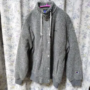 Champion 그레이 플리스 자켓