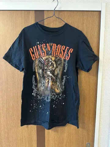 GUNS N' ROSES 그래픽 T셔츠 블랙