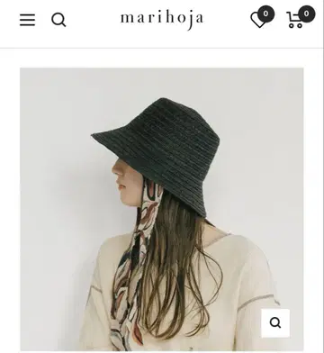 블랙 스트로우 버킷 햇