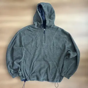 플리스 아노락 후디 카키 90s y2k 아카이브 짧은 기장