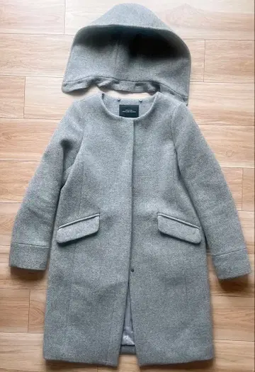그린 라벨 릴랙싱 노카라 코트 그레이