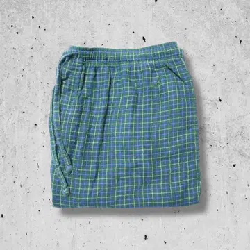 NAUTICA 체크 플란넬 팬츠 수면 의류 코튼 아메카지
