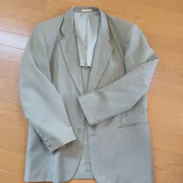 MASTER JIM 그레이 스트라이프 비즈니스 자켓 L