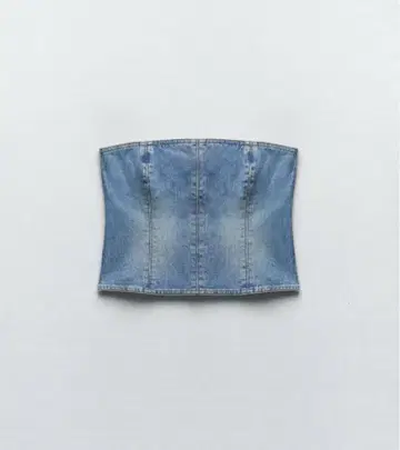 ZARA 데님 뷔스티에 미디엄 블루