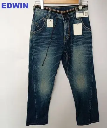 새상품 EDWIN 에드윈 플랩 테이퍼드 데님 팬츠