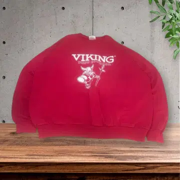 Hanes VIKING 맨투맨 빨간색 XL 아메카지 구제 의류 스트릿