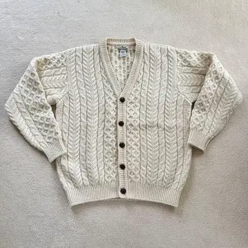 L.L. Bean 피셔맨 아란 니트 가디건