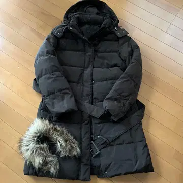 유니클로 다운 M 브라운