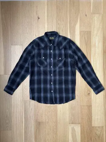 Wrangler x nano universe 플란넬 웨스턴 셔츠