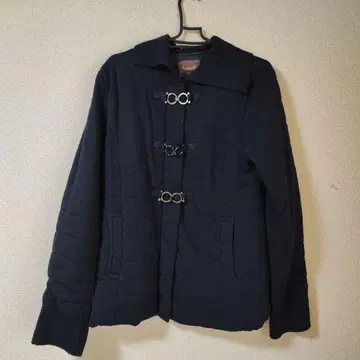 네이비 퀼팅 점퍼