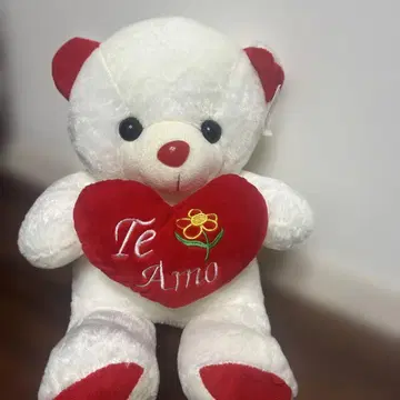 Te Amo 하트형 쿠션 포함 곰
