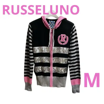 [ 새상품급 ] RUSSELUNO 러셀노 여성용 골프 니트 후드티 M