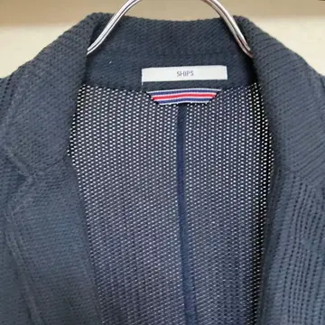 새상품급 SHIPS 니트 테일러드 자켓 네이비 M