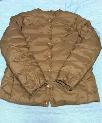 무인양품 경량 포켓터블 노카라 다운 자켓 XL