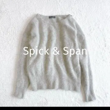 Spick & Span 울 긴팔 스웨터 풀오버 그레이
