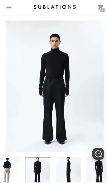 SUBLATIONS TURTLENECK RIB KNIT