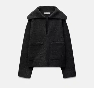 ZARA 플레인 니트 패치 포케 스웨터
