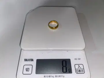 정품 보증 발금 반지 링 K20 7.4g