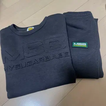 MSB My Suger Babe 셋업 맨투맨 흑먹색