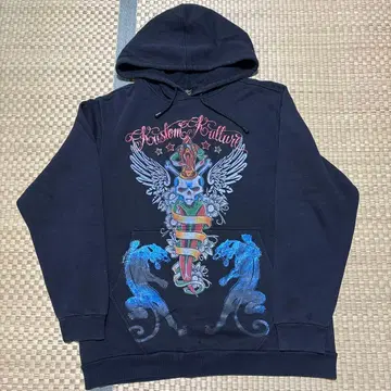 Kustom Kulture 후드티 L 사이즈 컬러풀