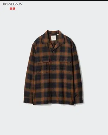유니클로 JW ANDERSON 브러쉬드 코튼 오버 사이즈 셔츠 XL