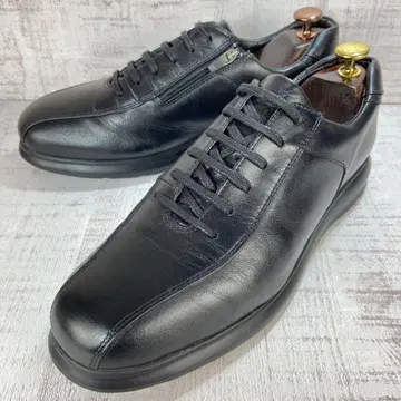 호킨스 남성용 블랙 가죽 사이드 지퍼 3E 25.0cm 신발