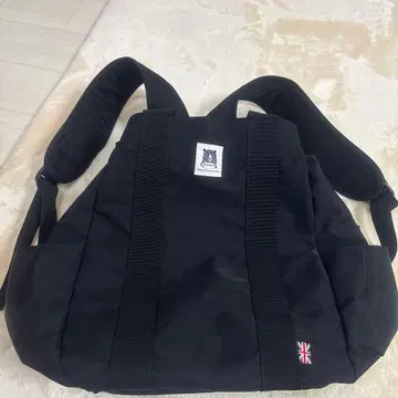 다기능 블랙 백팩 영국 국기 자수