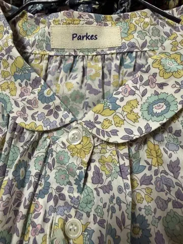 Parkes 리버티 프린트 긴팔 블라우스 M