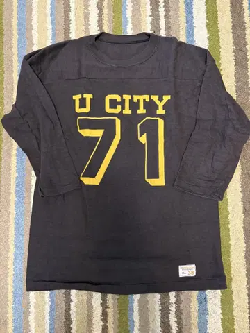 웨어하우스 Lot 4063 U CITY 7부 소매 풋볼 T셔츠