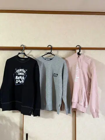 나니와단시 후드티 맨투맨 세트