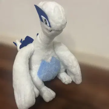 루기아 봉제 인형 약 30cm 화이트/블루