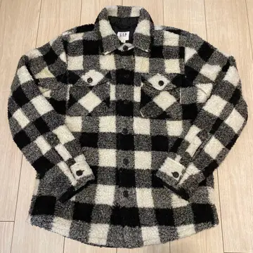 GAP 플리스 자켓 사이즈 S 체크 무늬