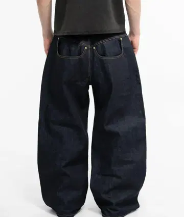 MENES Janome Raw Baggy Jeans - Indigo