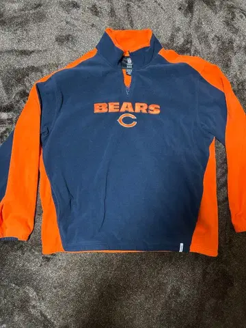 NFL Bears 하프 지퍼 맨투맨 XL