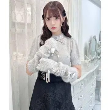 ROJITA 암워머 포함 샤기 니트